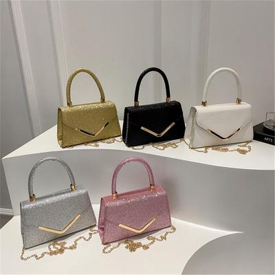 Cor Pura Tendência Feminina Casual Simples para o Trabalho Ombro Único Transversal Pequena Bolsa Quadrada