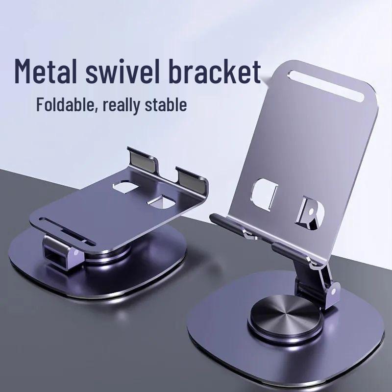 360° Rotating Foldable Aluminum Phone and Tablet Stand