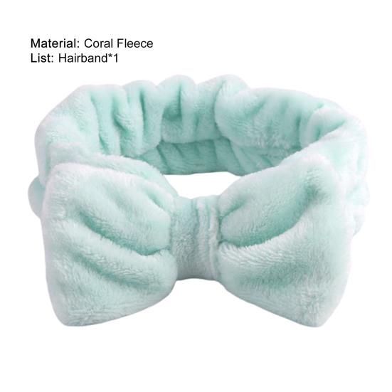 Make-up Hoofdband Effen Kleur Hoge Elasticiteit Huidvriendelijk Strikje Koraalvlies Haarband Haaraccessoires