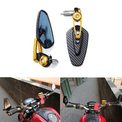 1ks Motocyklové zpětné zrcátko Vzor z uhlíkových vláken Modifikované zrcátko na řidítka Inverzní zpětné zrcátko Příslušenství pro motocykly
