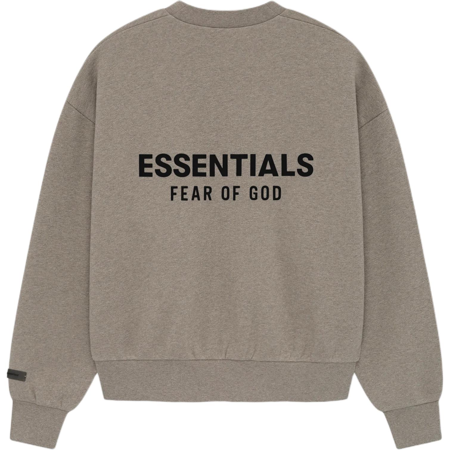 

Fear of God Essentials Classic Fit Fleece Crewneck Homestead Heather Men Tops Grey 192AS252041F S