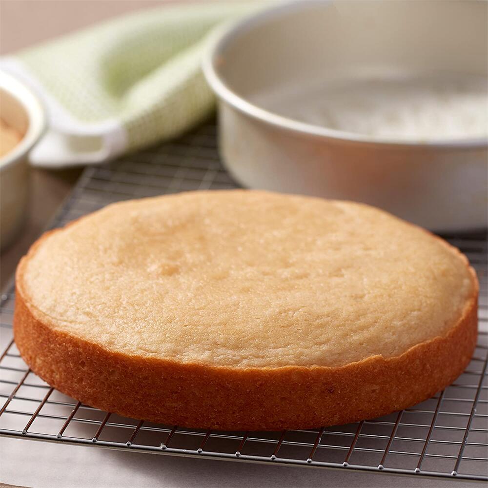 6/8/10/12 Inch Fixed Base Cake Pan/Tin Round Aluminum Bake Pan With Scrub Sponge Cake Scraper/Stripping Cheesecake Mould 10073