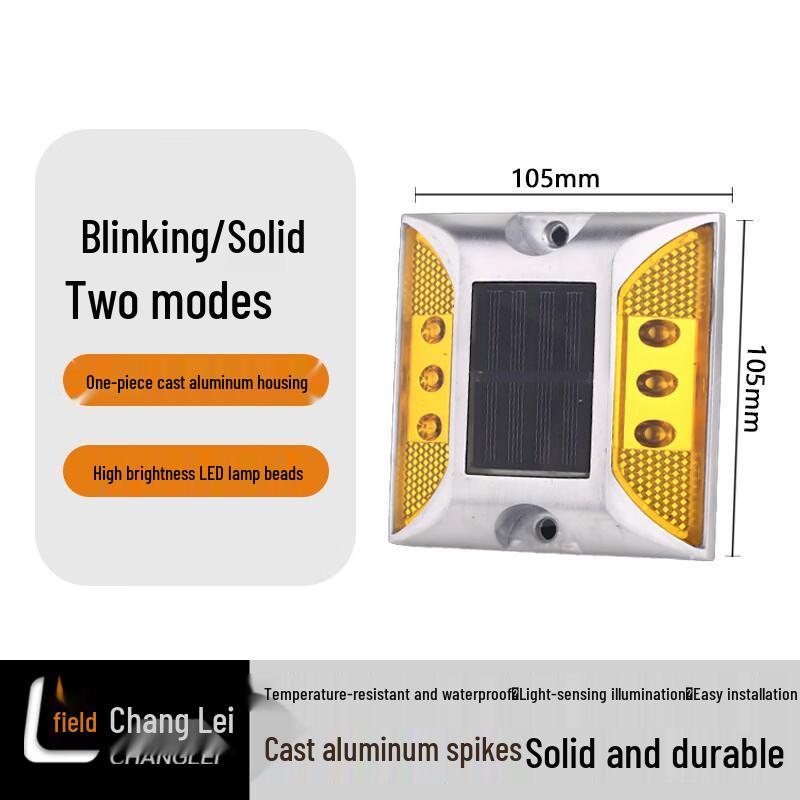 Solar Cast Aluminum LED Road Stud Light