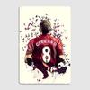 Steven Gerrard Football Player Retro Posters Metal Poster Pub Sign Garage Club Indoor Wall Room Decoration Home Decor