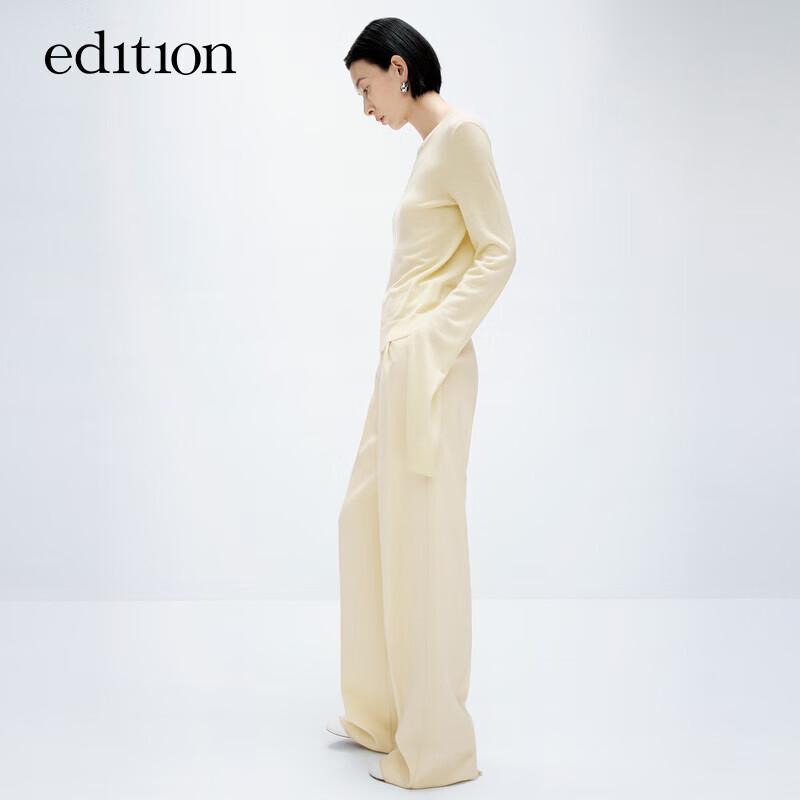 

Edition Women s Merino Wool Blend Wide-Leg Trousers S 160