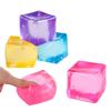 Clear Cube Squeeze Ball Soft Slow Rebound Toy Anti-Anxiety Sensory Cube  Office Break
