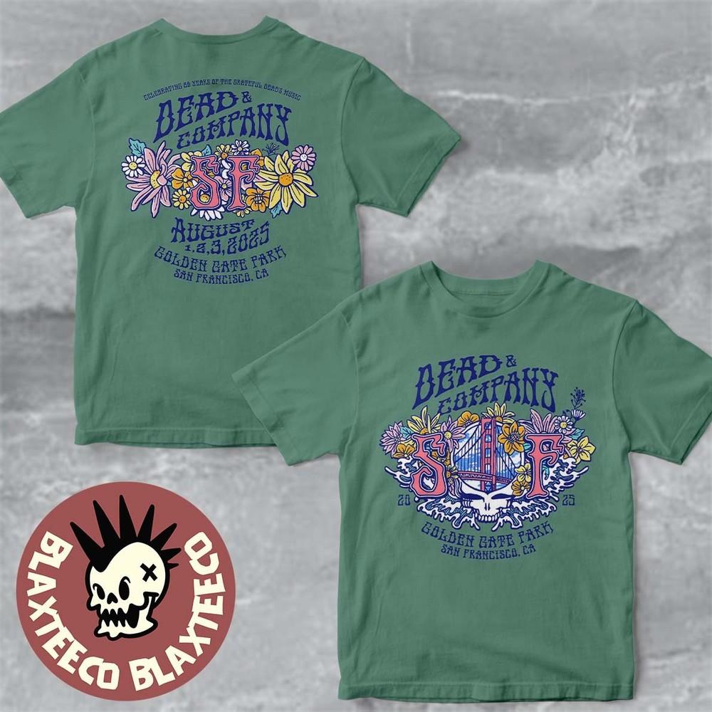 

Dead And Company 60 Years Of The Dead 2025 Golden Gate Park On August 1 2 3 Unisex T-Shirt XL