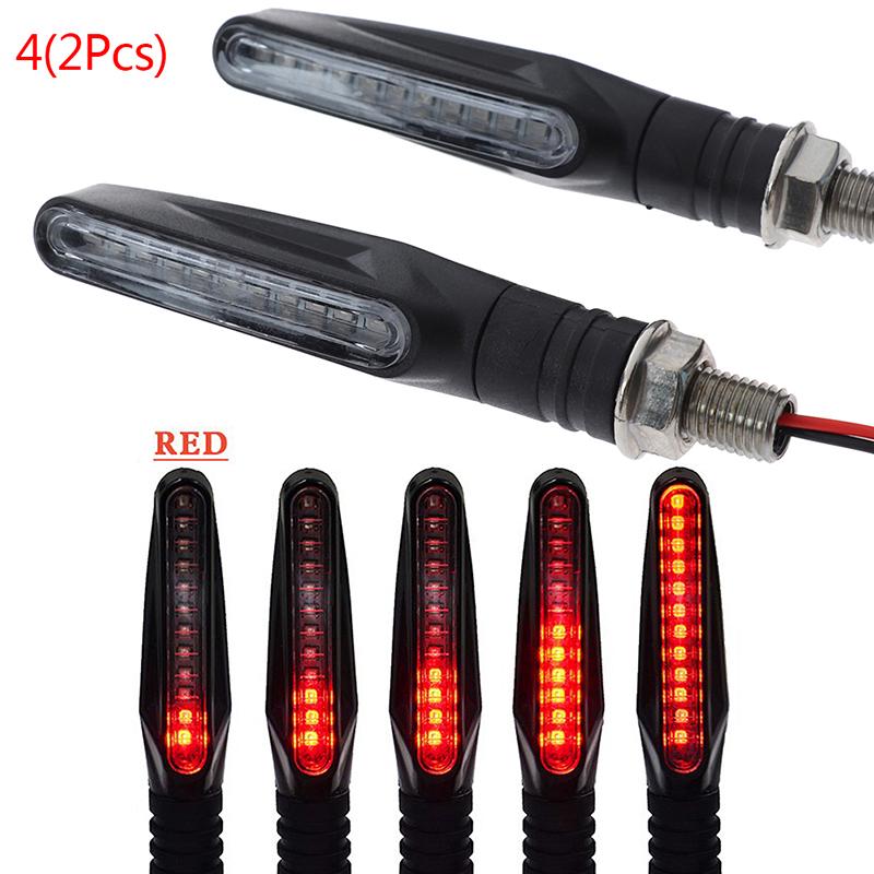 12V LED ukazatele směru pro motocykly E24 Blikající ukazatel tekoucí vody