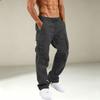 Men's Casual Cargo Pants with Multiple Pockets for Athletic Everyday Wear