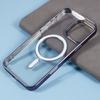 For iPhone 16 Pro Case Matte Electroplating Phone Cover Compatible with MagSafe