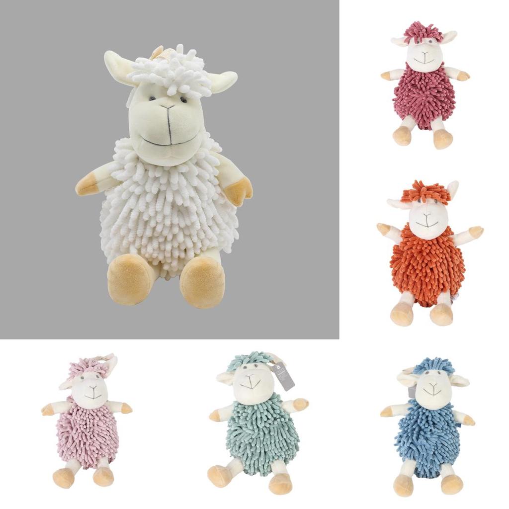 Cartoon Sheep Chenille Hand Towel With Absorbent Plush For Kids And Home Use