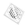 Stainless Steel   AntiOdor Bathroom Floor Drain Waste Gate Shower Drainer Large Caliber(110*110mm)