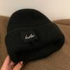 Wool Blend Letter Knitted Hat For Women Winter Cold Weather Warmth