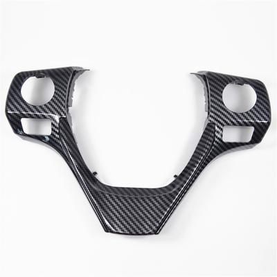1X ABS Lenkradabdeckung Rahmen Zierleiste Für Toyota Corolla RAV4 Ralink 2014-2017