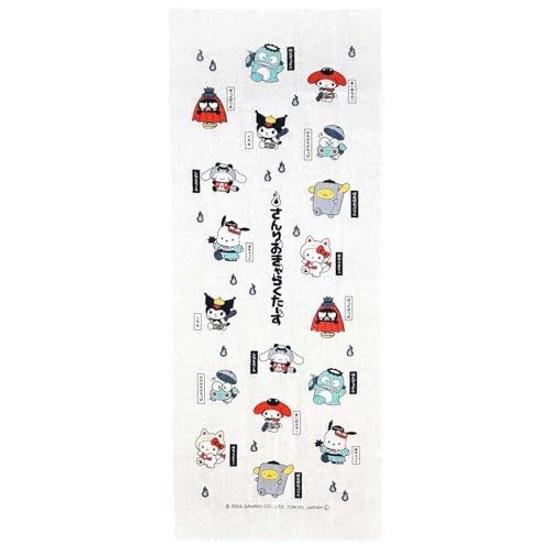 Sanrio Characters Japan-made Japanese Pattern Hand Towel Yokai Hello Kitty 3490cm 100 Cotton