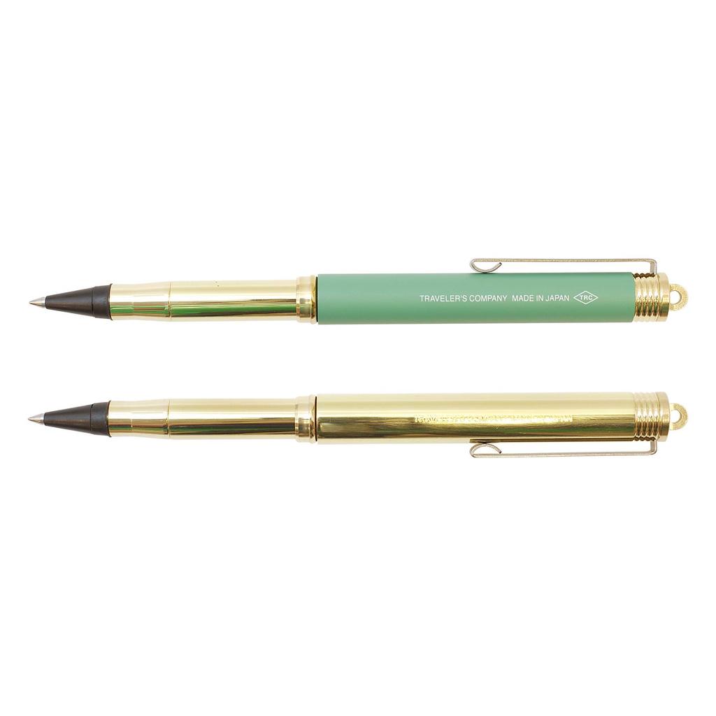 DESIGNPHIL Travelers Company Brass Rollerball Pen, Solid Brass, 36727006