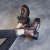 Genuine Leather Martin Boots Increased Height Thick Bottom Short Boots