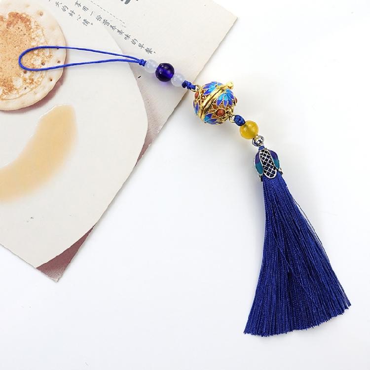 Flower Pendant Rope Keychain Light Blue Keyring Women's Fashion Keyring Jewelry