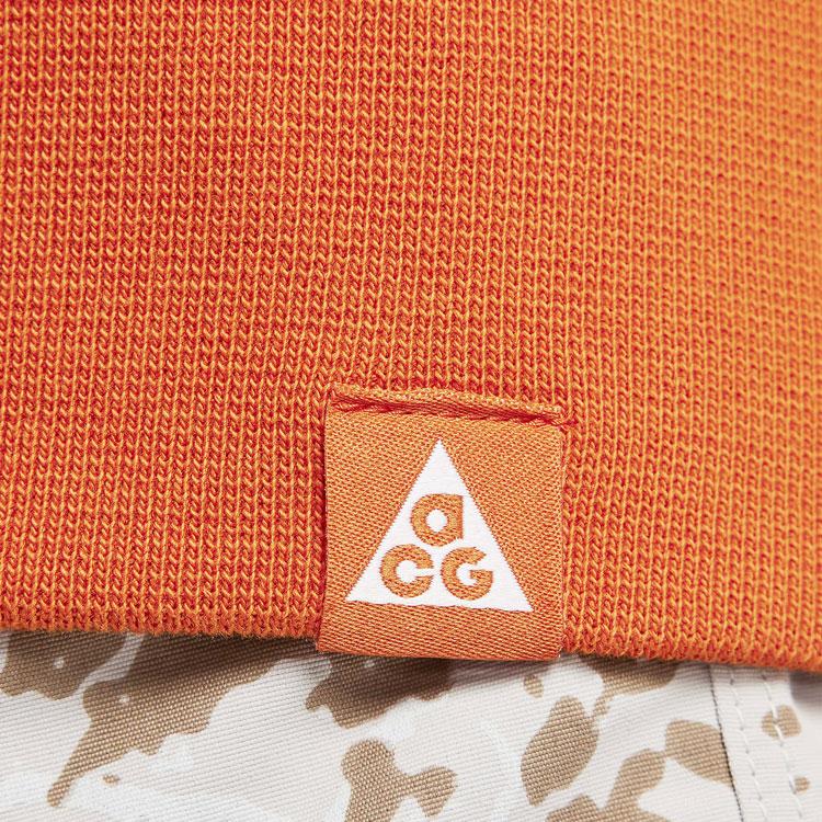 Nike Loose Fit Round Neck Long Sleeve T-Shirt With Letter Print Unisex Tops Orange FD9850-893