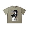 260 GSM Double Yarn 32 Count 100% Cotton HXH V9 Shizuku Print Unisex Heavy Cotton T Shirt