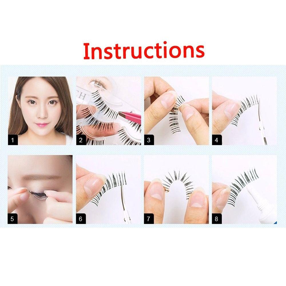 Fuffy Lashes Handmade Eye Extension False Eyelashes Diamond Manga Lashes Thick Long Eye Lashes