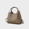 Bucket bag women's summer new messenger bag leather handbag versatile shoulder underarm women's bag luggage