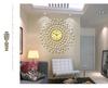 Trendy European Iron Art Living Room Wall Clock: Stylish Home Quartz Timepiece