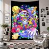 Wall TapestryDigital Circus Art Hanging Cloth Decorative Background Cover for Room Decoration