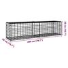 VidaXL Panier gabion avec couvercle 200x50x50 cm fer galvanisé, mur en gabion, mur de soutènement en gabion, clôture en 3295133