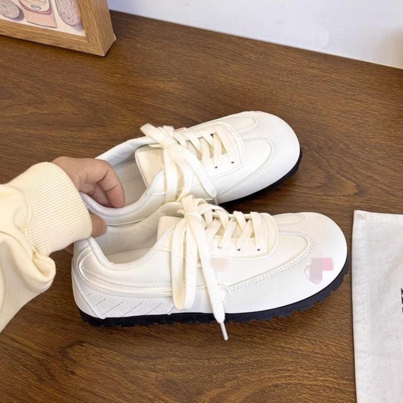 Ballet style women's autumn new breathable versatile thin baseplate shoes niche casual little white shoes women