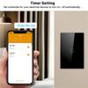 A95I-2X Tuya US Plug Wifi Smart 1 Gang No Neutral Wire Touch Sensor LED Light Switches Smart Home Alexa Google Black