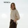 MO&Co. NOIR 2025 Fall Ripped Cotton T-Shirt