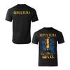 2026 Summer Fashion Trendy Tee Men Women Vintage Top Simple Retro SEPULTRA Band Dark Metal T-Shirt Cotton Graphic Tee Hip Hop Streetwear Oversized Top
