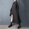 Long Sleeve Plus Size Vintage Black New In Dresses for Women Casual Loose Spring Autumn Shirt Dress
