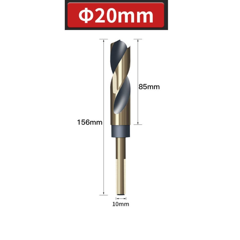 

HSS Cobalt Drill Bit 12mm-20mm Reduced Shank Drills Portable Metal Hole Opener 20mm