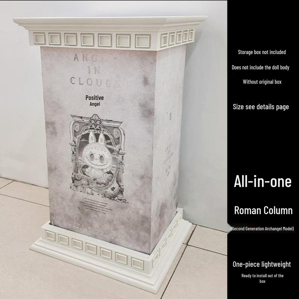 LABUBU ZIMOMO Archangel Acrylic Display Box with Magnetic Door