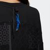 Adidas Originals Zipper Decorative Spliced Printed Long Sleeve Sports Pullover Cropped Sweatshirt Women sweatshirt Black HD0342