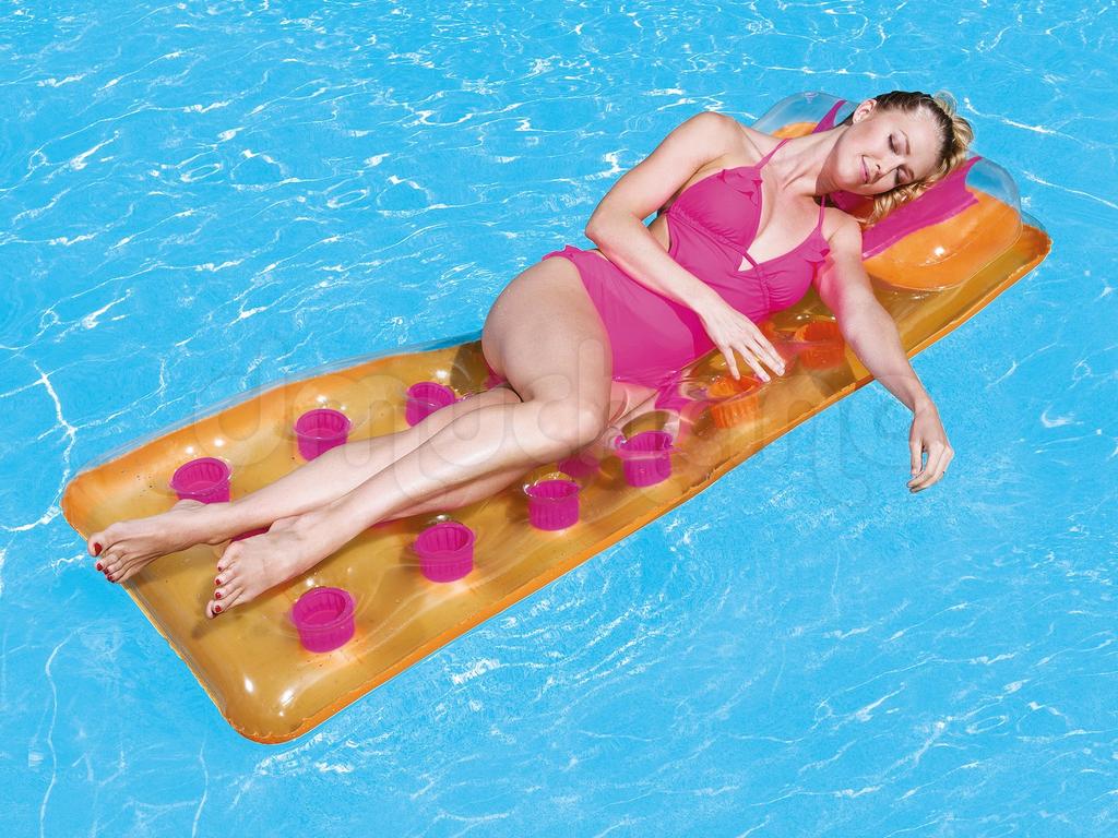 Inflatable Swimming Mattress 3 Colors 188 X 71 Cm Bestway 43015 Orange