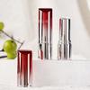 Pink Gradient Round Snap-On Lipstick Tube, Empty Refillable Lip Balm Container, Cosmetic Packaging