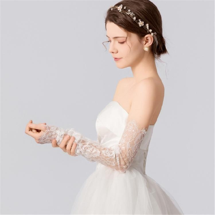 Elegant Gloves Lace Fingerless Gloves for Proms Concert Evening Banquet Accessory Long Gloves for Bride and Bridesmaids