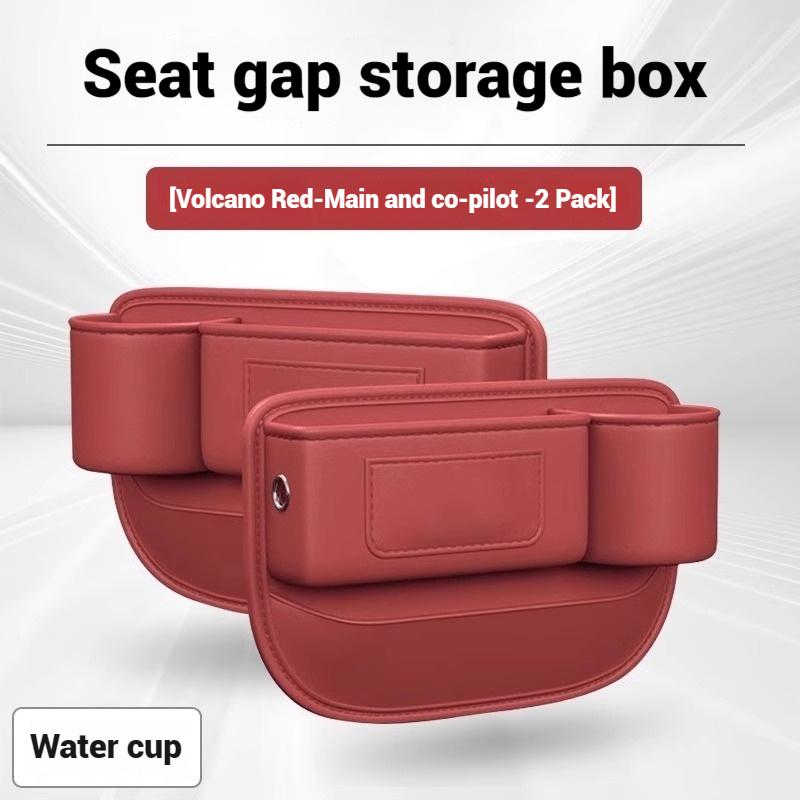 

Car Storage And Finishing Leather Seat Gap Storage Box For BMW series Auto Interior Chair Sewn Leather Storage Box Auto parts