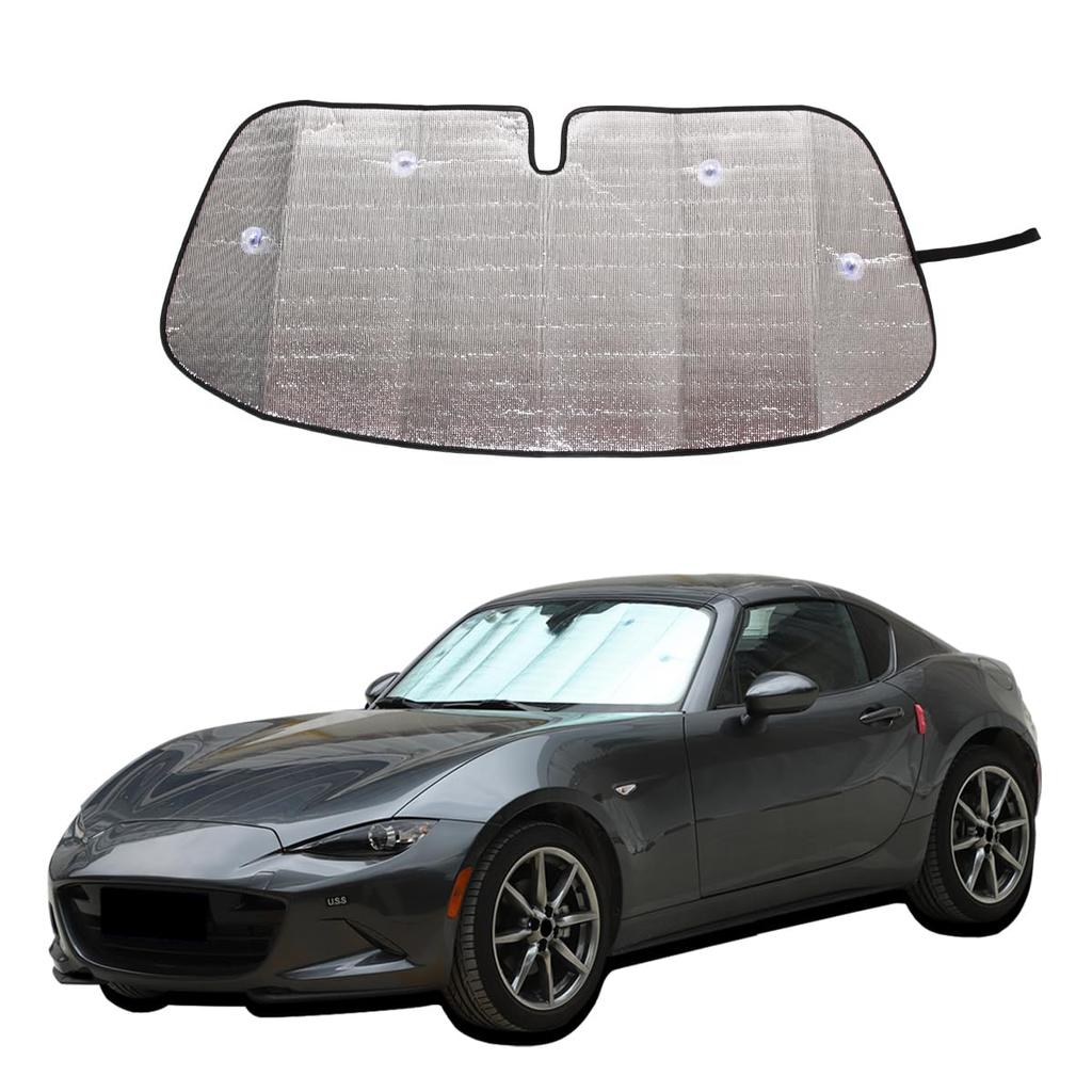 Car Sunshade for Mazda UV Front Car Sun Heat Heat UV Protection for Car Camping Cup MX-5 (2009-2015), Protection, Sunshade, Sunshade, Visor,