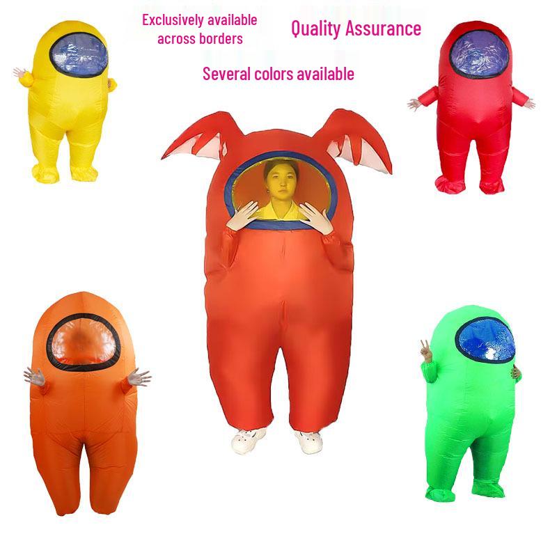 Halloween Inflatable Little Red Man Astronaut Werewolf Anime Costume