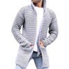 Men's Solid Color High Neck Long Sleeve Knit Cardigan Sweater - 2025 Autumn/Winter Collection