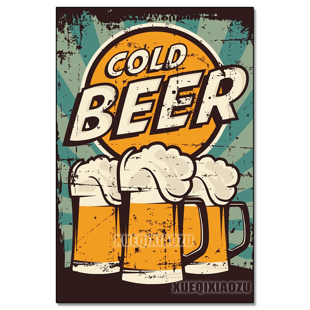 5D Diamond Painting Food Poster Diamond Mosaic Embroidery Set Bread Beer Cup DIY Rhinestone Kitchen Restaurant Decoration Gift