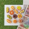 24PCS Cute Alkali Water Bread Push Pin Simulation Soft Wood Board Push Pin  Photo Display