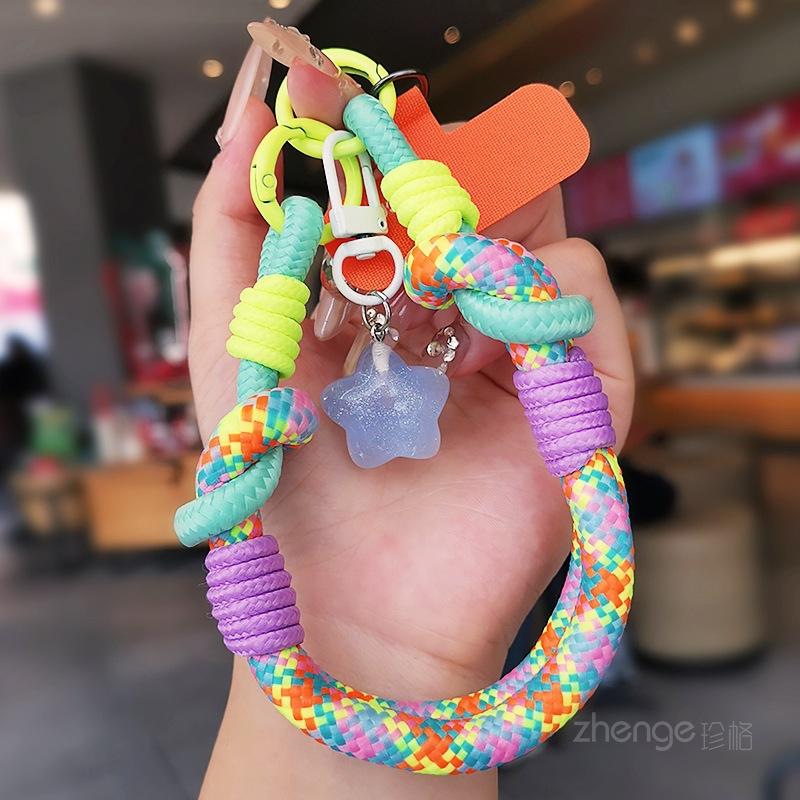 Handy-Lanyard Dopamin-High-Value Damen-Handgelenkseil kurz Outdoor tragbar Reise Bergsteigen Einkaufen Foto