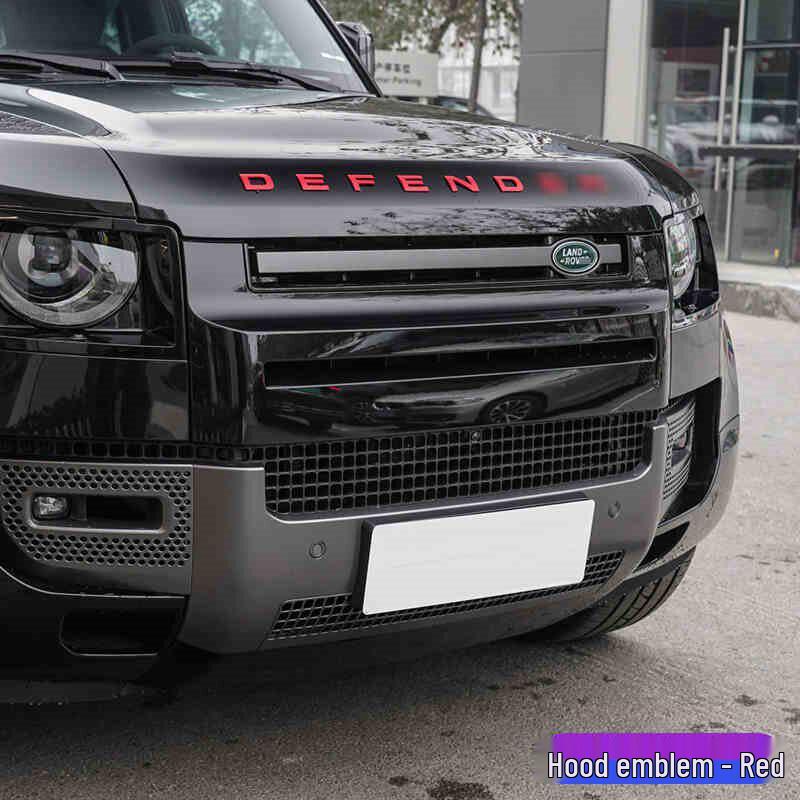 Land Rover Defender 110/90 Motorhauben- und V8 Heckklappenemblem-Set