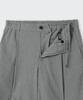 MUSINSA STANDARD Crinkle One-Tuck Wide Banding Shorts [Gray]