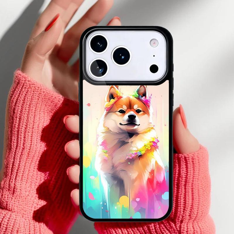 Shiba Inu Hund Handyhülle für iPhone 17 Air 16e 15 14 13 Pro Max Rückabdeckung für 12 11 Pro Hülle